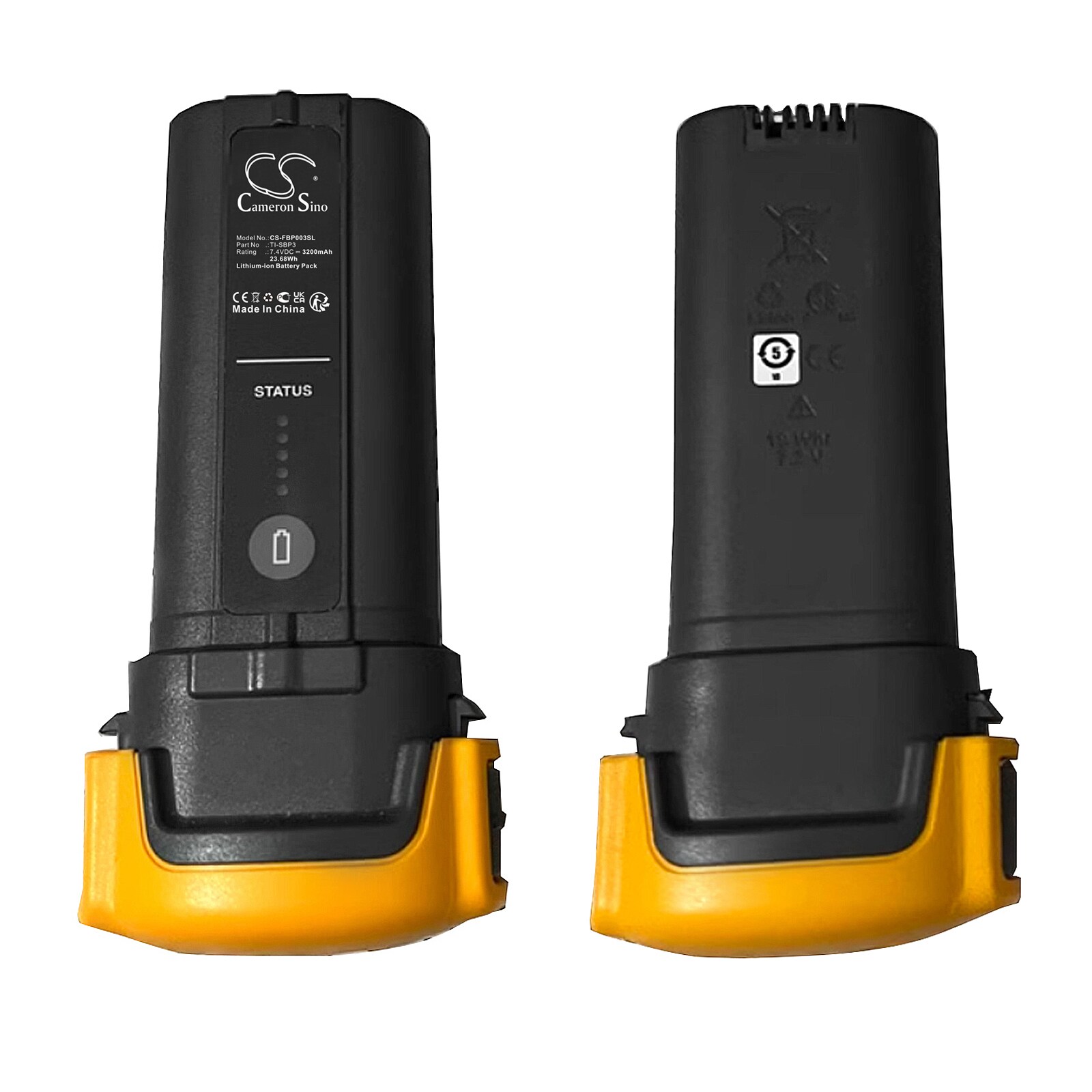Batteri for test-, undersøkelses- og testutstyr for Fluke 4JNW4, 4JNW5, TiR32 og andre