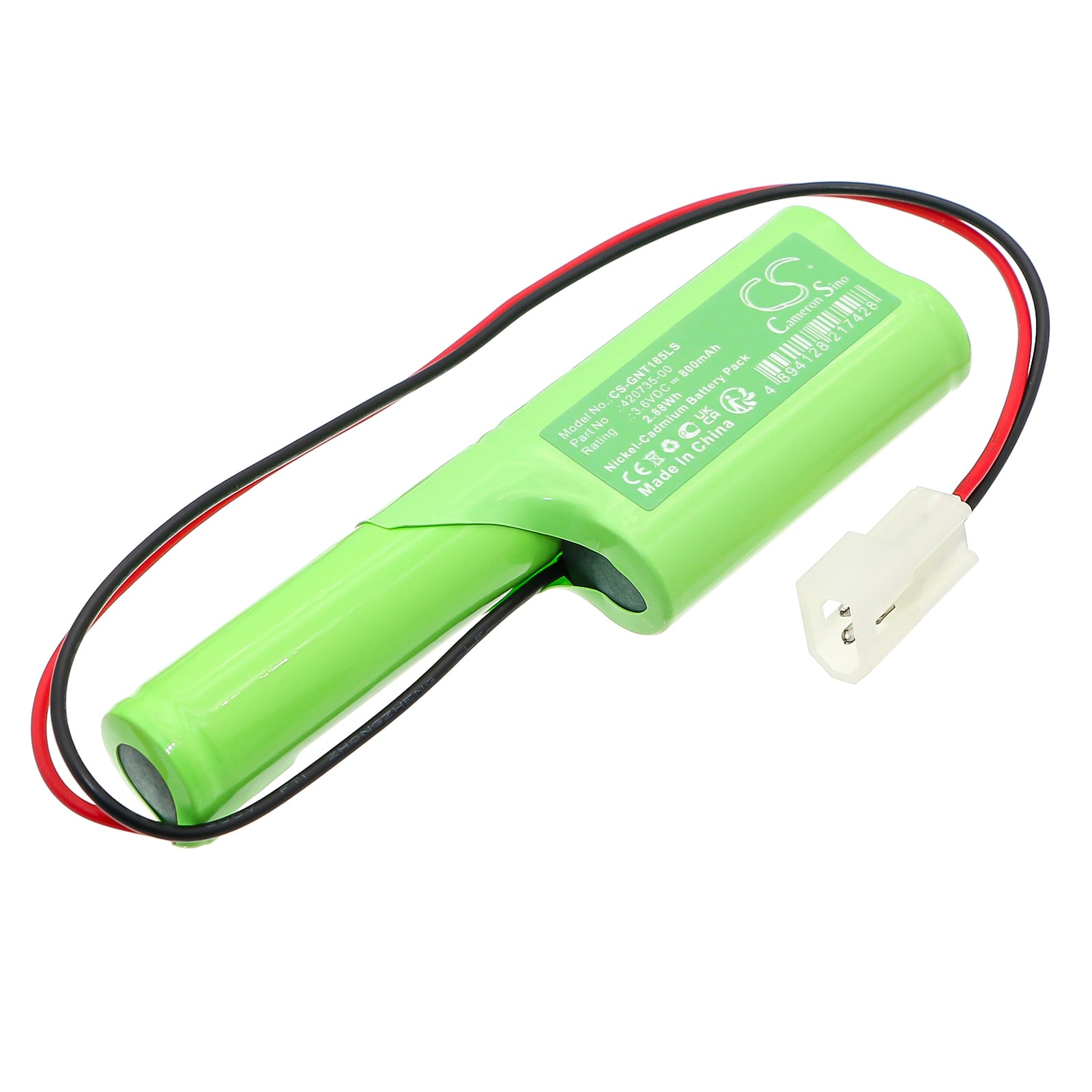 Batteri til nødlys for Genlyte 52-0185, 62-0185, OSA060AA