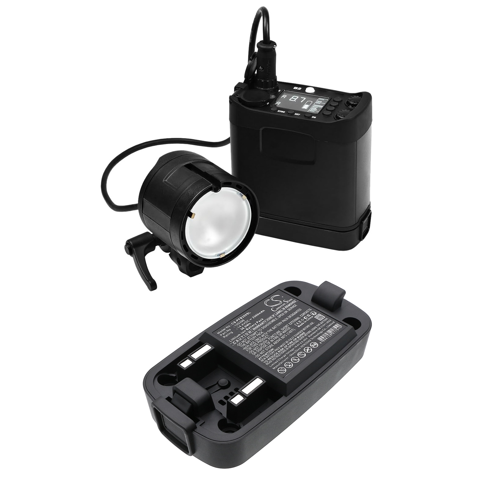 Batteri for stroboskopisk belysning for Profoto B2, B2 kamerablits