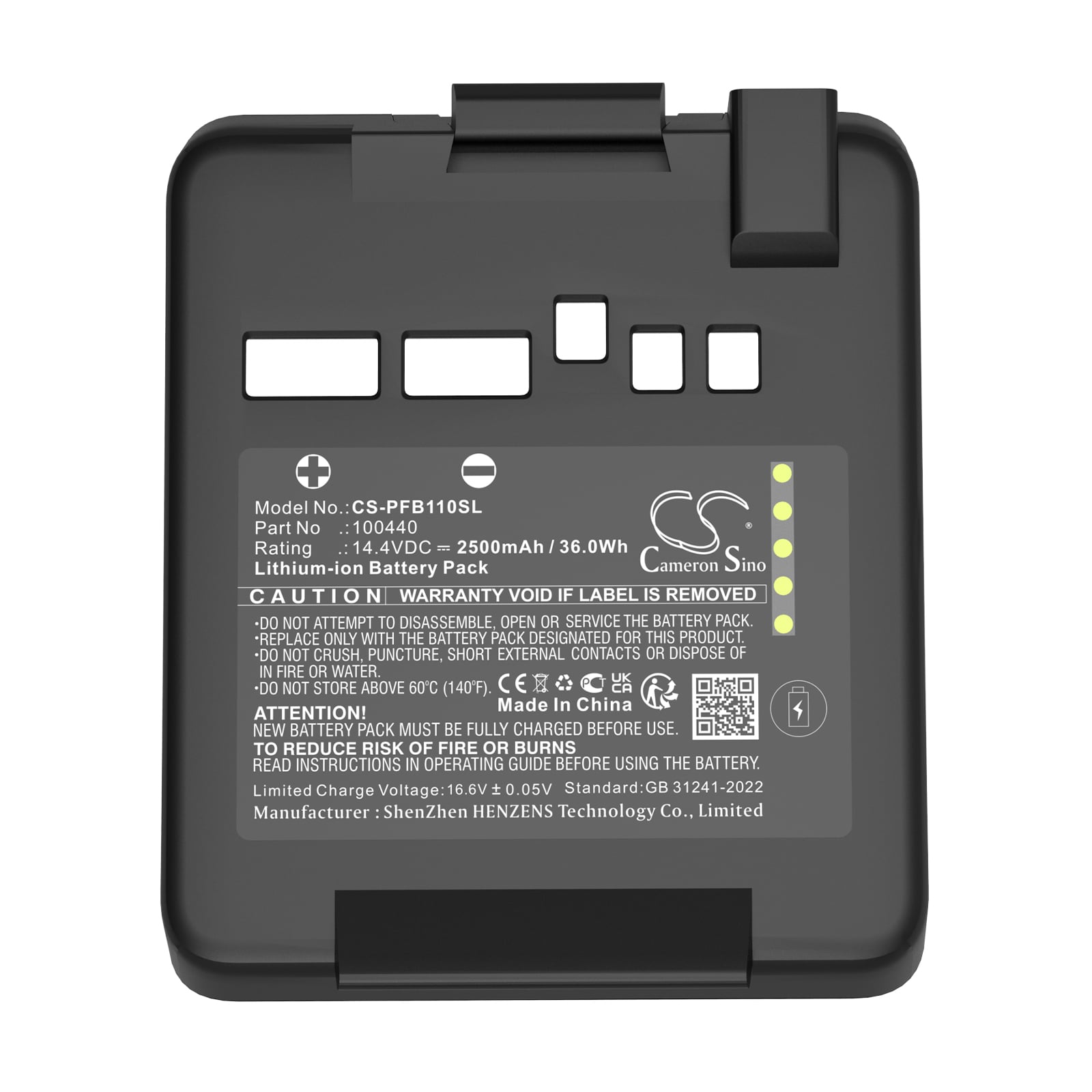 Batteri for stroboskopisk belysning for Profoto B10, B10 Plus, B10X osv.