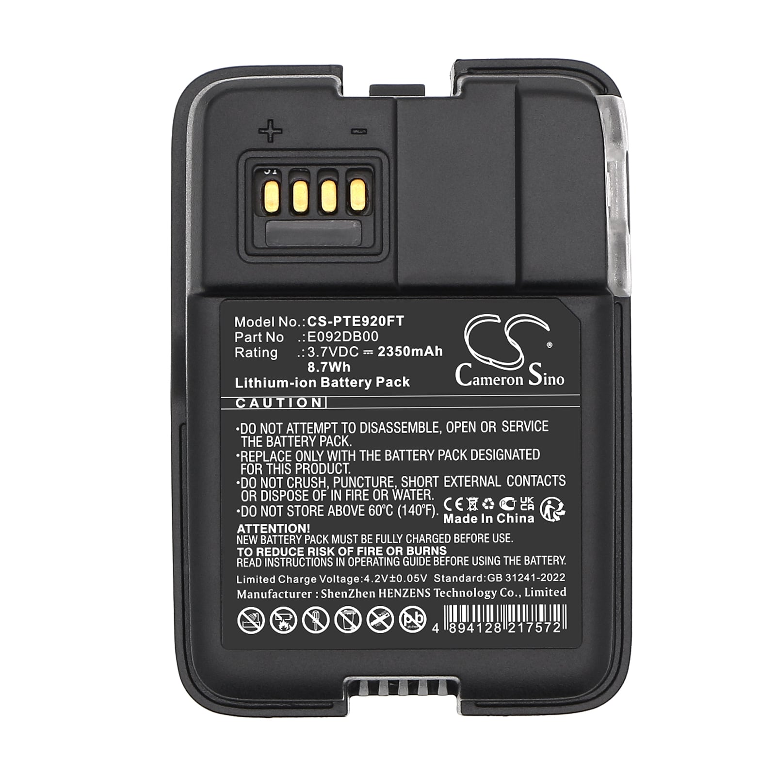 Batteri til lommelykt for Petzl Swift RL, Swift RL Pro