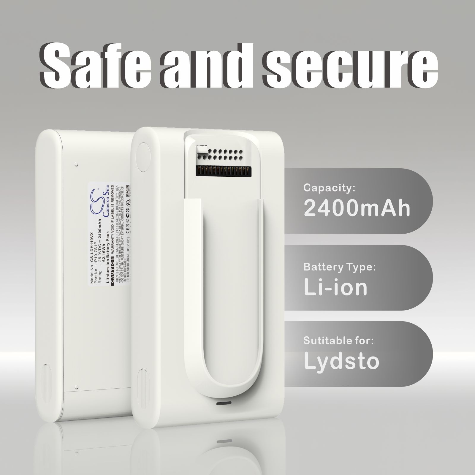 Batteri for vakuum til Lydsto H11, V11, H11H