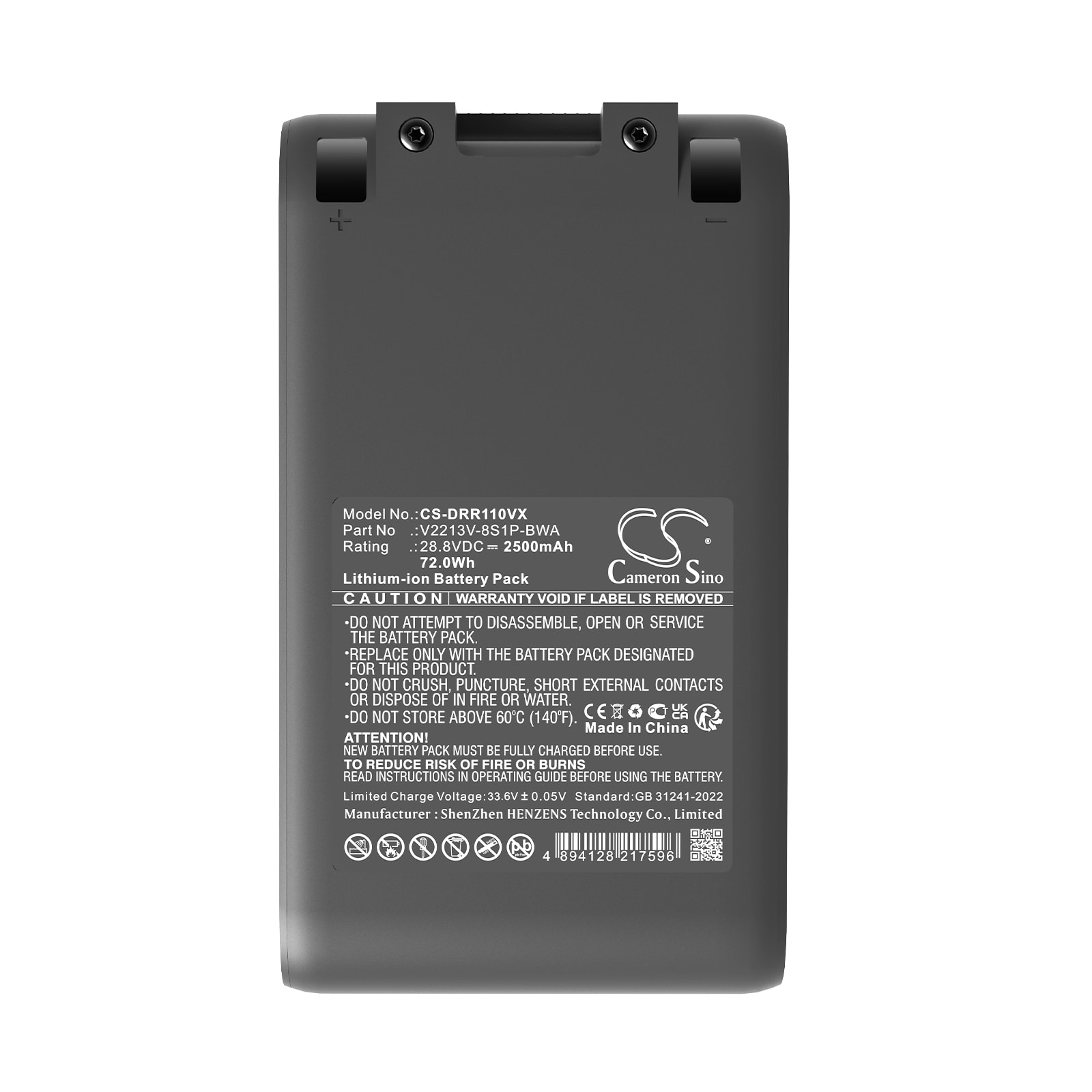 Batteri til Dreame R10 Pro, R10 Pro trådløs støvsuger