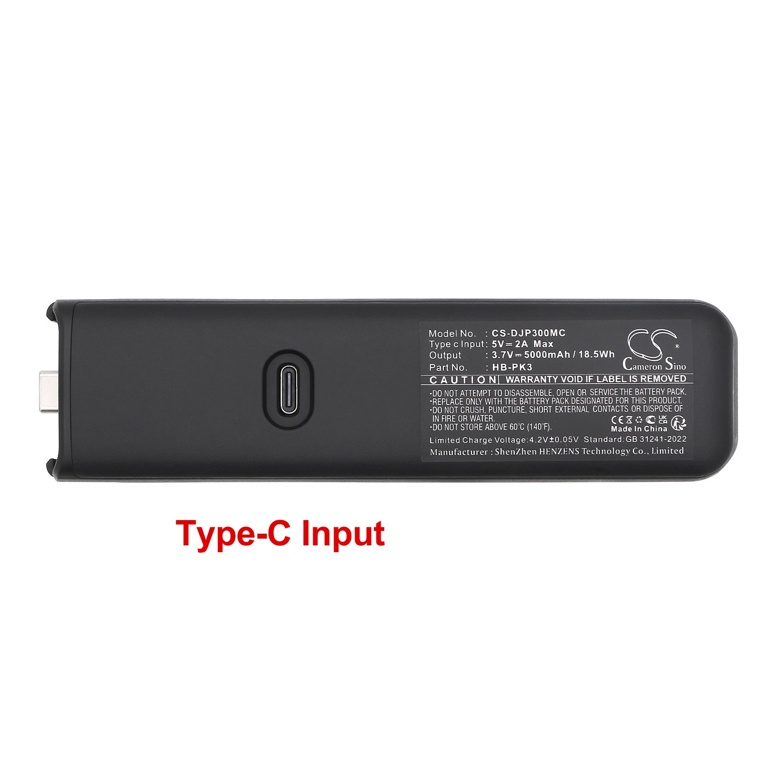 Batteri for kardangreifer til DJI Osmo Pocket 3 batterihåndtak