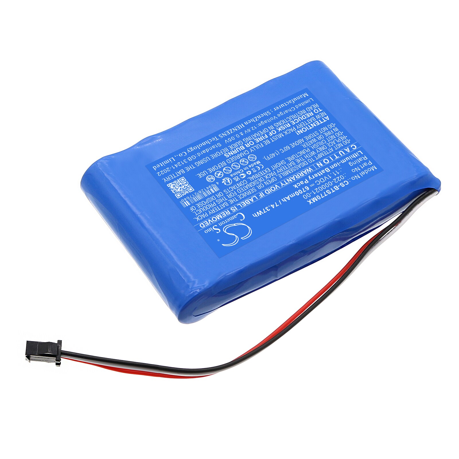 Batteri for medisinsk bruk til Bistos BT-740 pulsoksymeter, BT-770 pulsoksymeter osv.