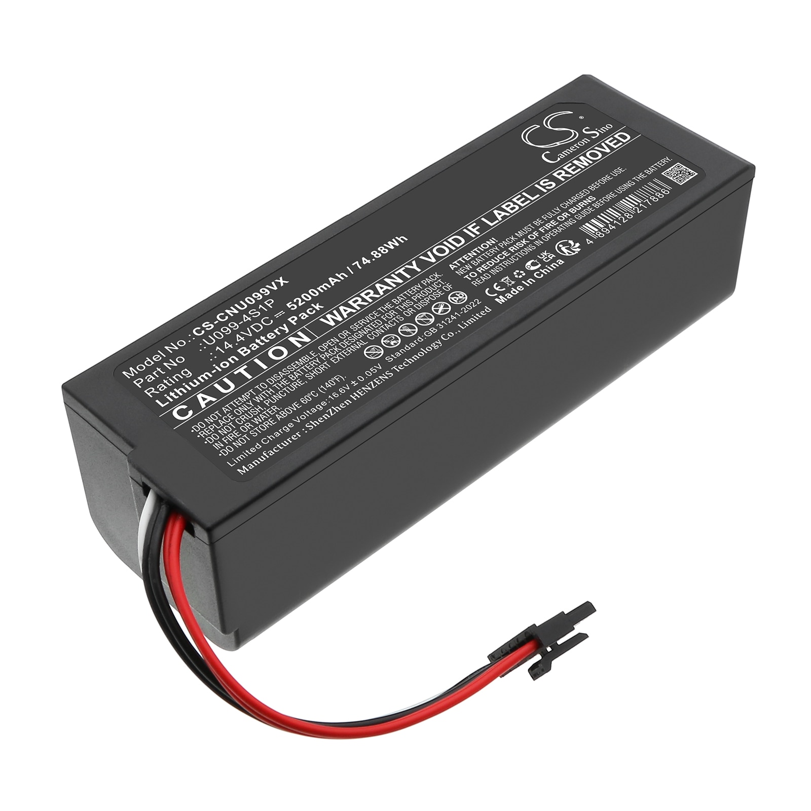 Batteri for vakuum til CECOTEC Conga 8090, Conga 8090 Ultra, Conga 8090 Ultra T og andre.