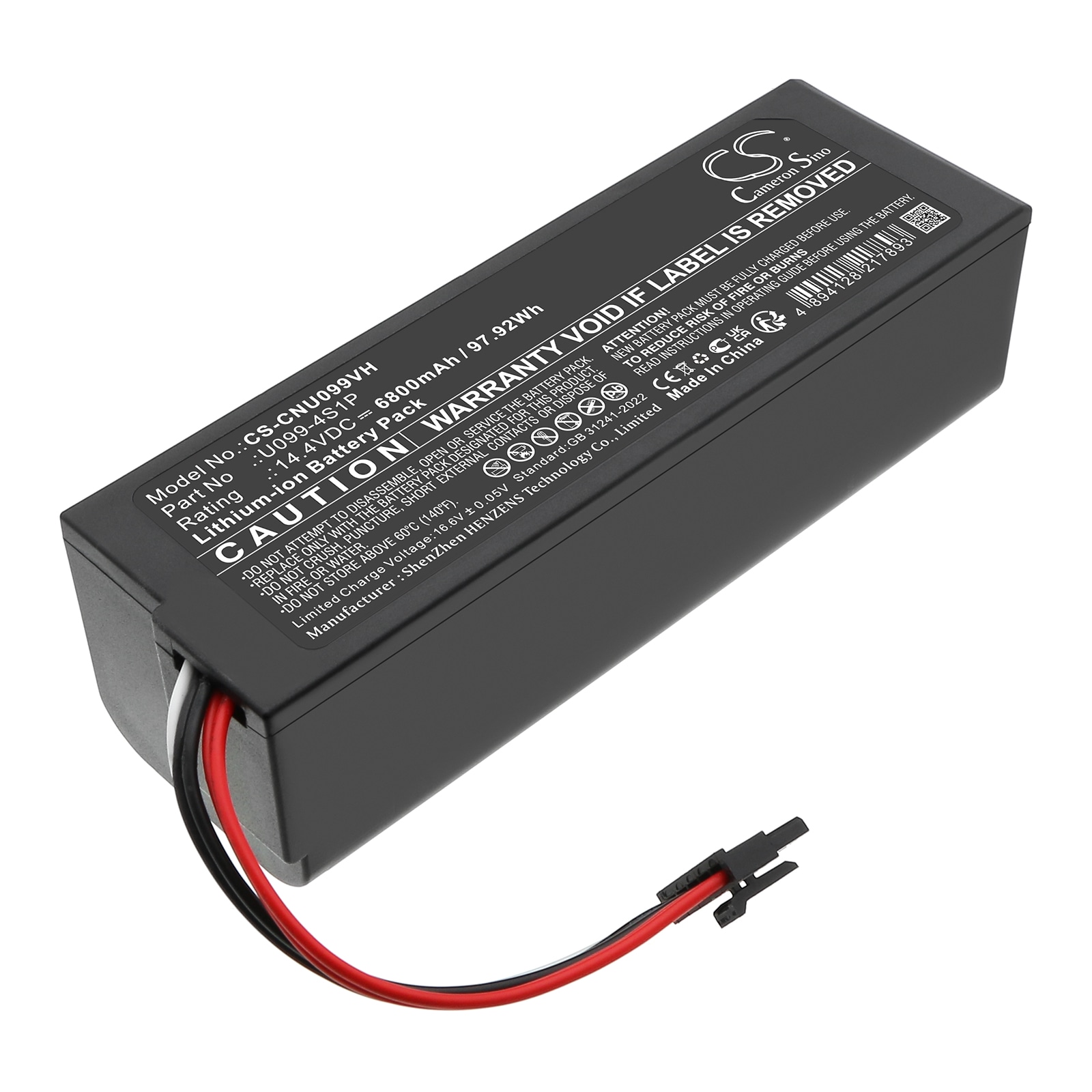 Batteri for vakuum til CECOTEC Conga 8090, Conga 8090 Ultra, Conga 8090 Ultra T og andre.