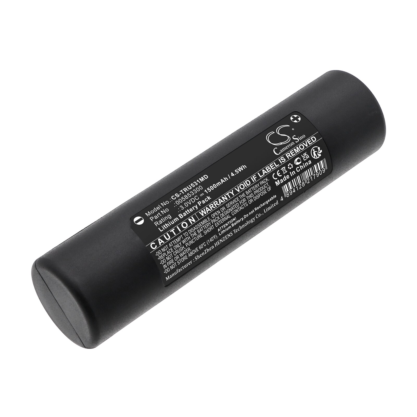 Batteri for medisinsk for Truphatek Laryngoskop TRU-MR 5310m