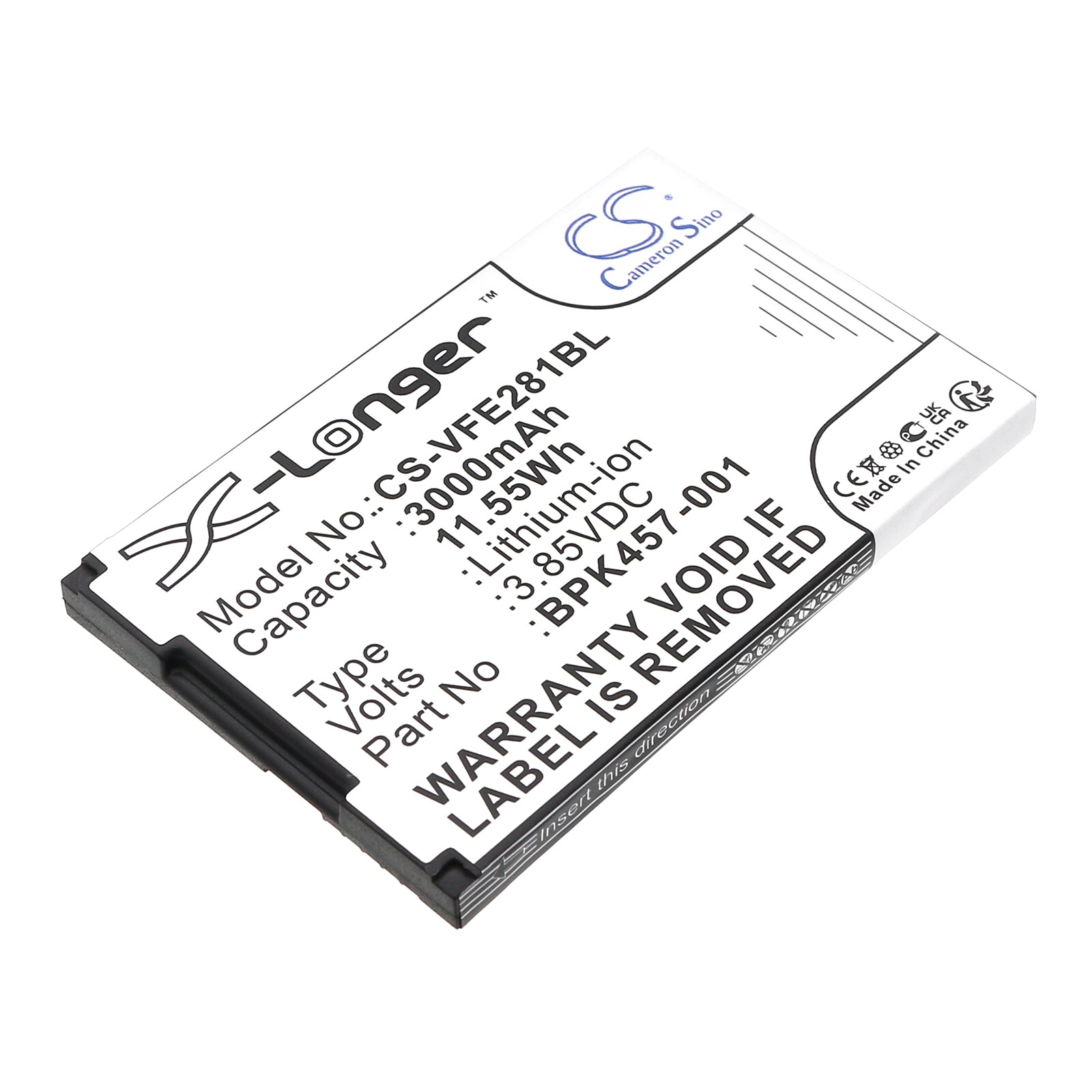Batteri til betalingsterminal for Verifone e280s, e280s V2