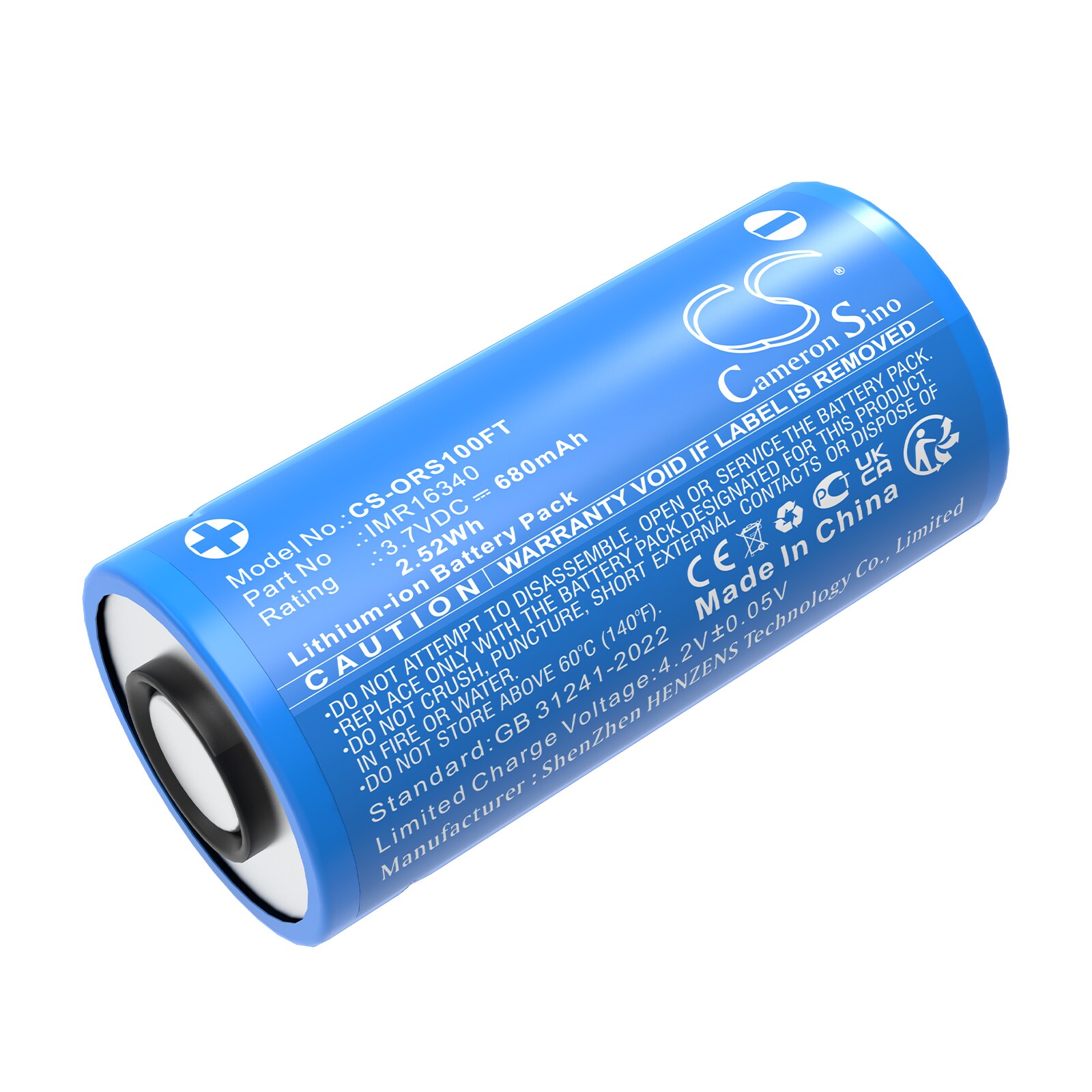 Batteri til lommelykt for Olight Baton 3, Perun Mini, S1R Baton II