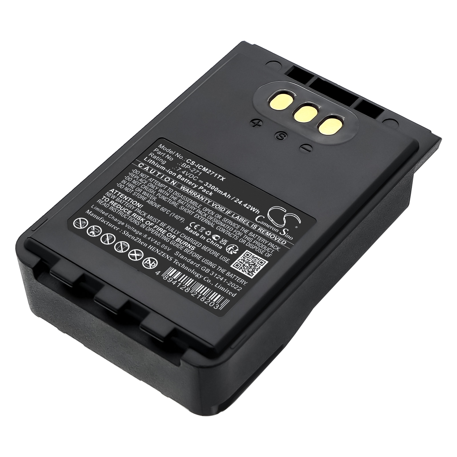 Batteri for Toveis-radio for Icom IC-31A, IC-31E, IC-51A etc.