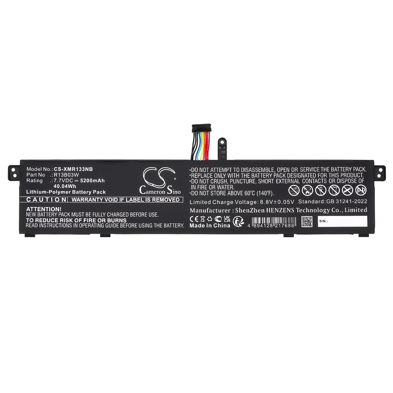 Batteri til bærbar PC for Xiaomi MI AIR 13.3