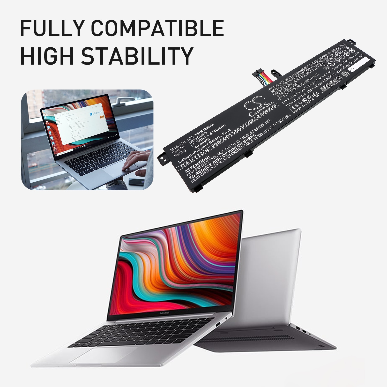 Batteri til bærbar PC for Xiaomi MI AIR 13.3
