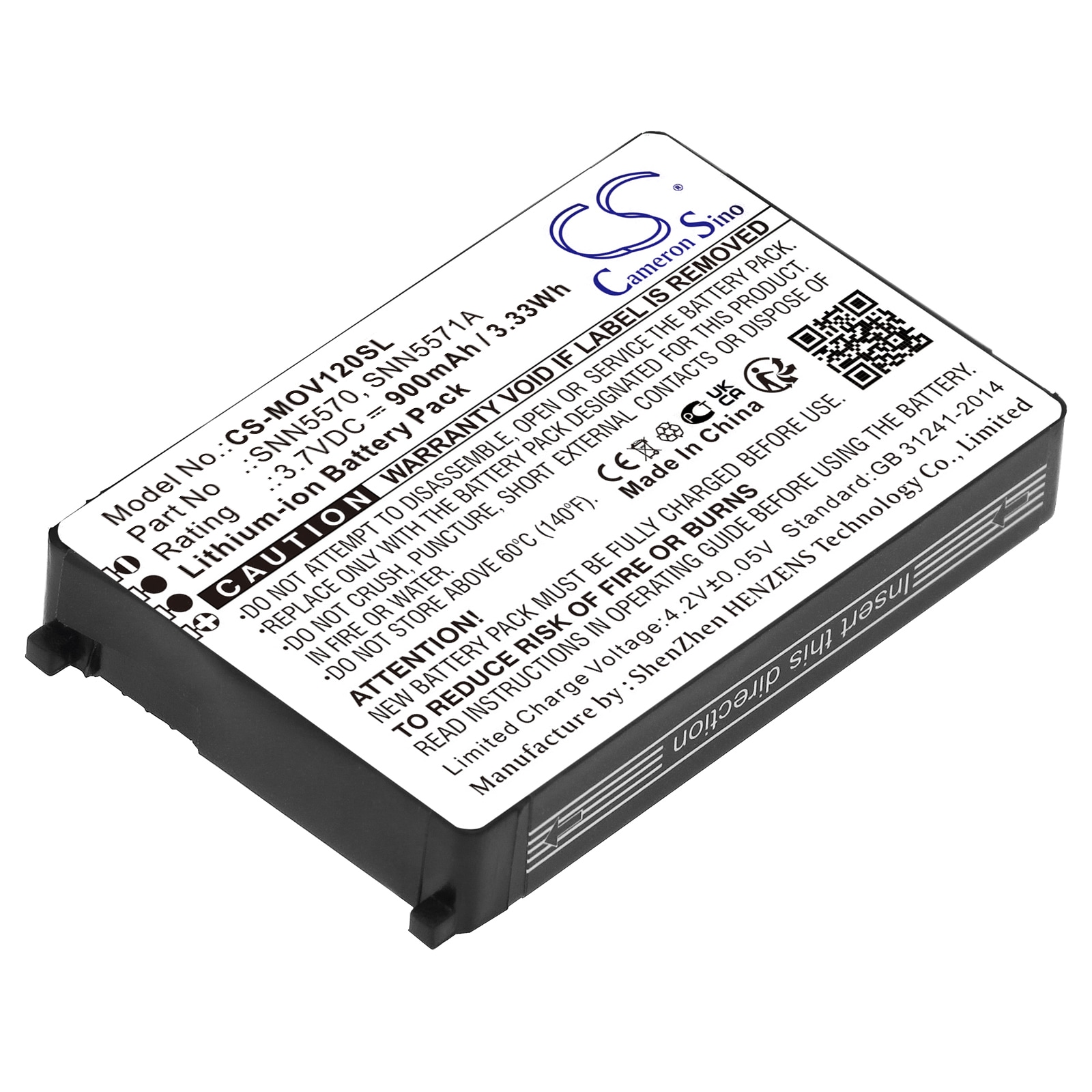 Batteri for SmartPhone, mobil for Motorola V120, V120C, V120D etc.