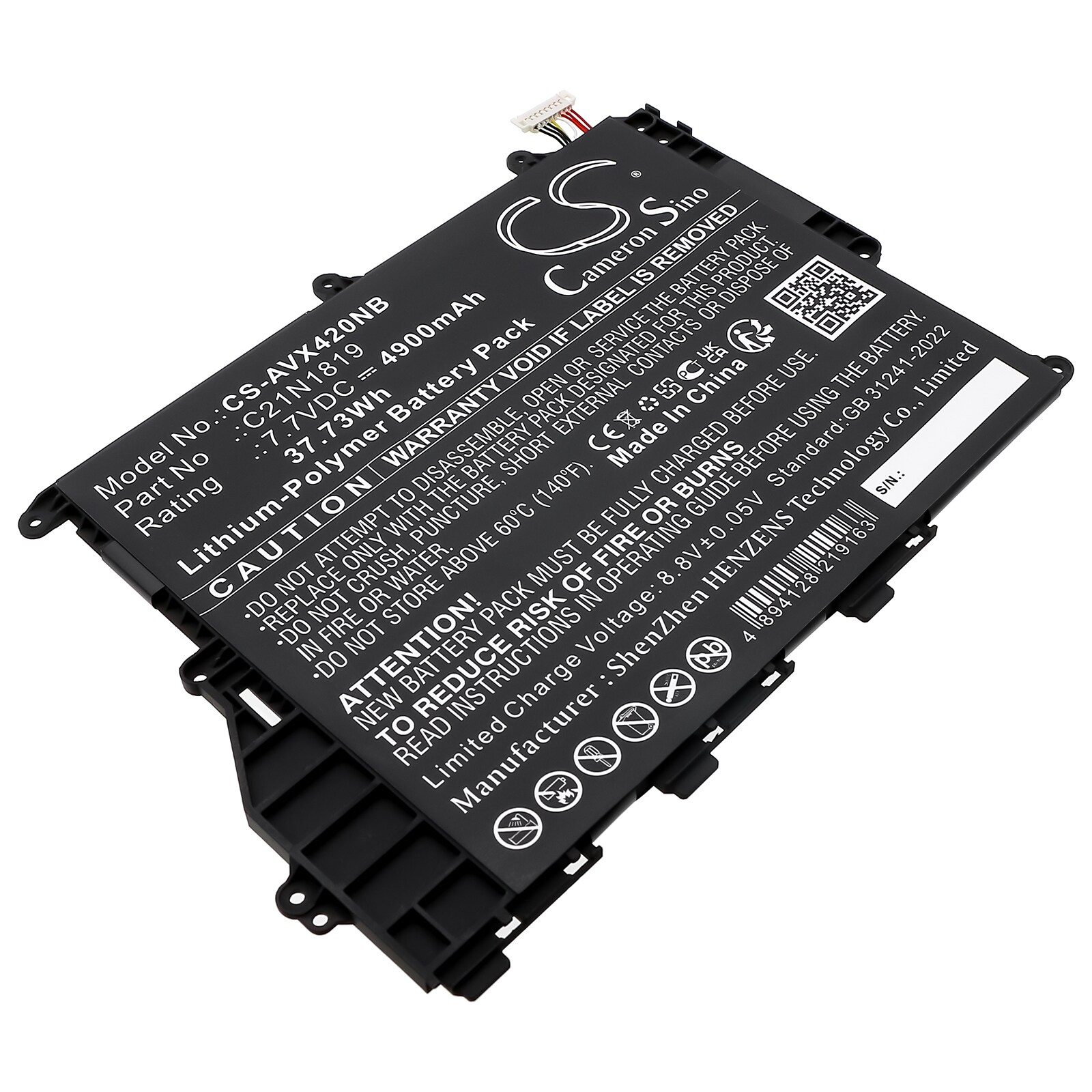 Batteri til bærbar PC for Asus A420UA, A420UA-EK115T, F420UA og andre.