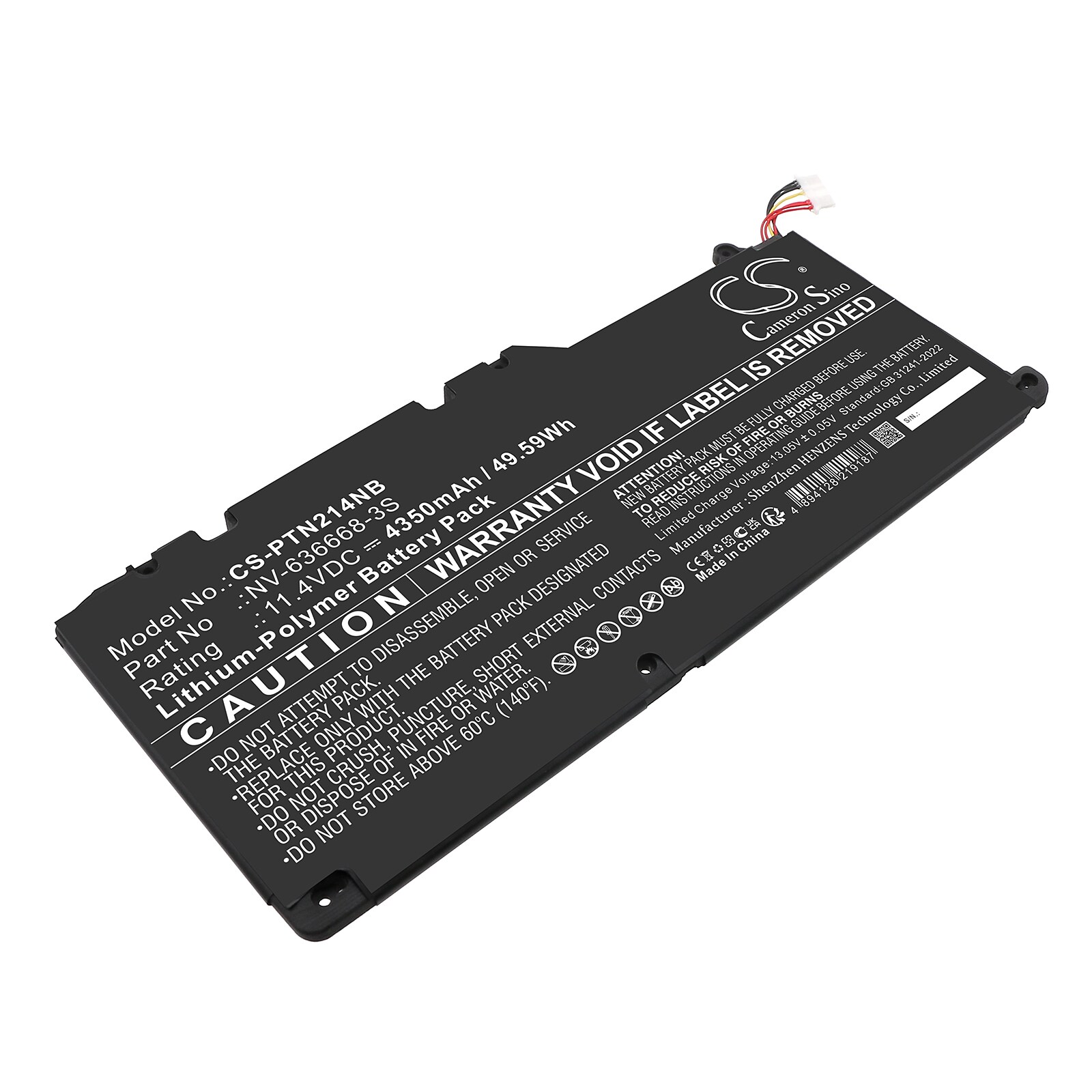 Batteri til bærbar PC for Positivo Master N2140
