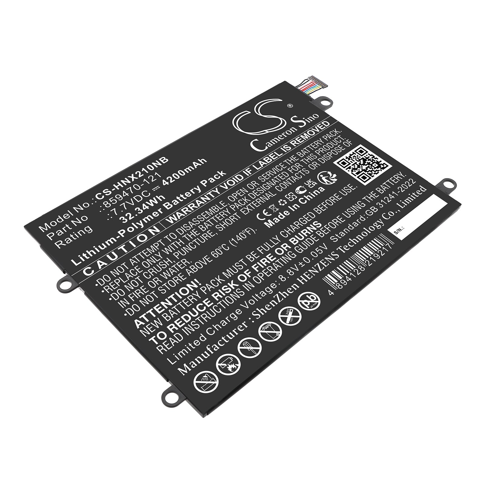 Batteri til bærbar PC for HP NNotebook X2 10-P043TU, Notebook X2 10-P000NA og andre.