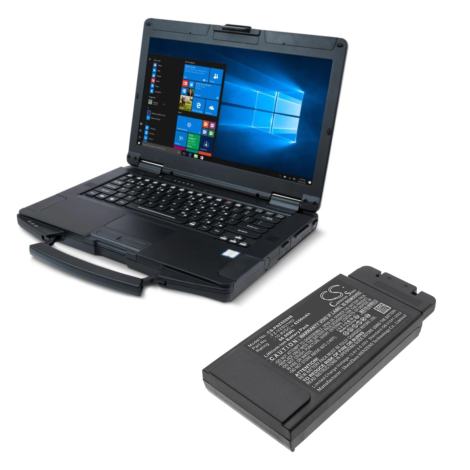 Batteri til bærbar PC for Panasonic Toughbook FZ-55 MK1, Toughbook FZ-55 MK2