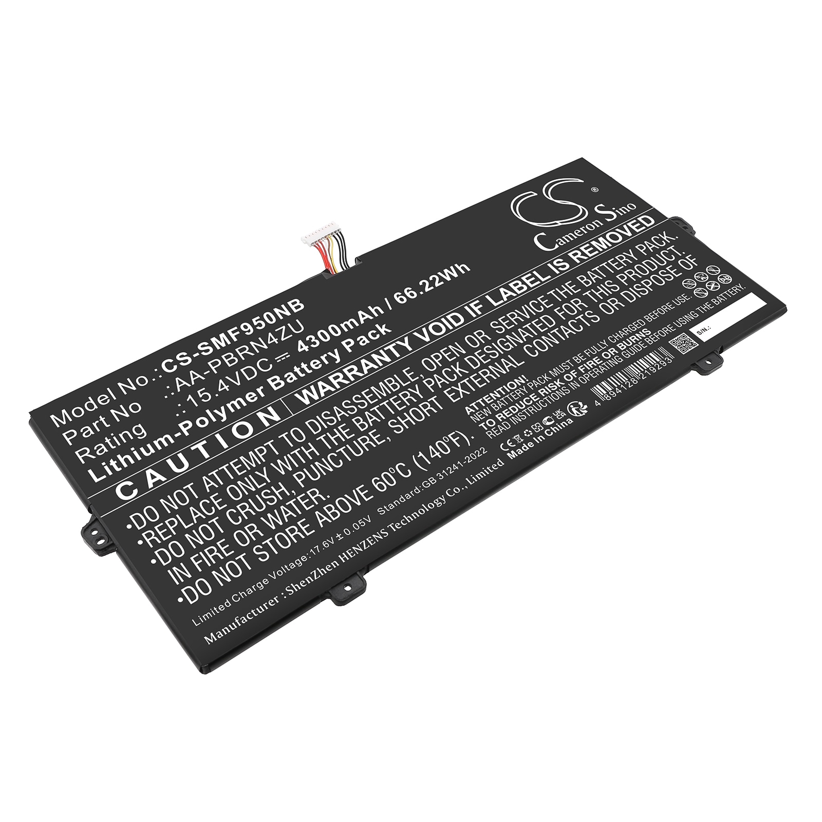 Batteri til bærbar PC for Samsung 930QCJ, 930XCJ, 950XCJ og andre.