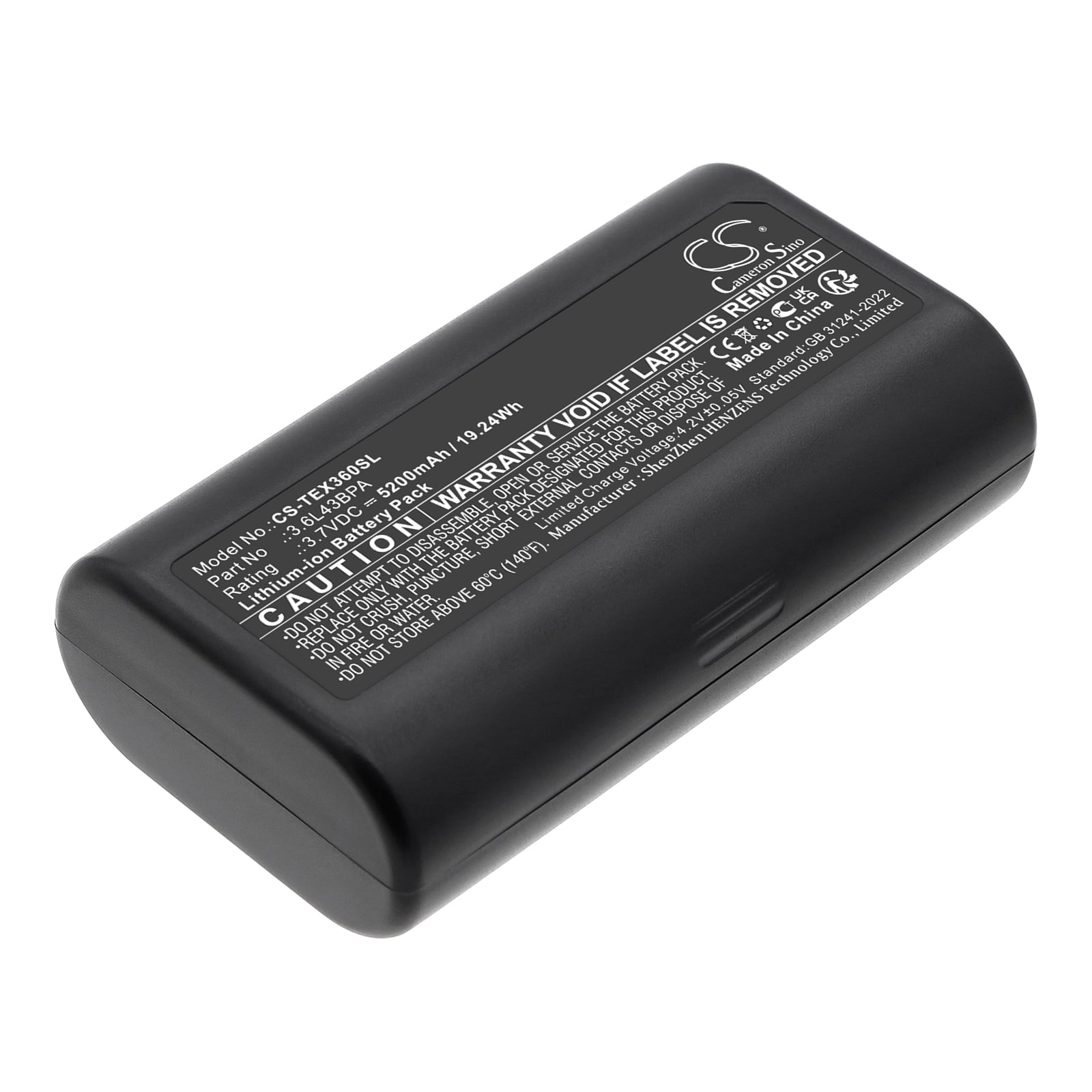 Batteri for test, undersøkelse, utstyr for Texas Instruments TI-Navigator