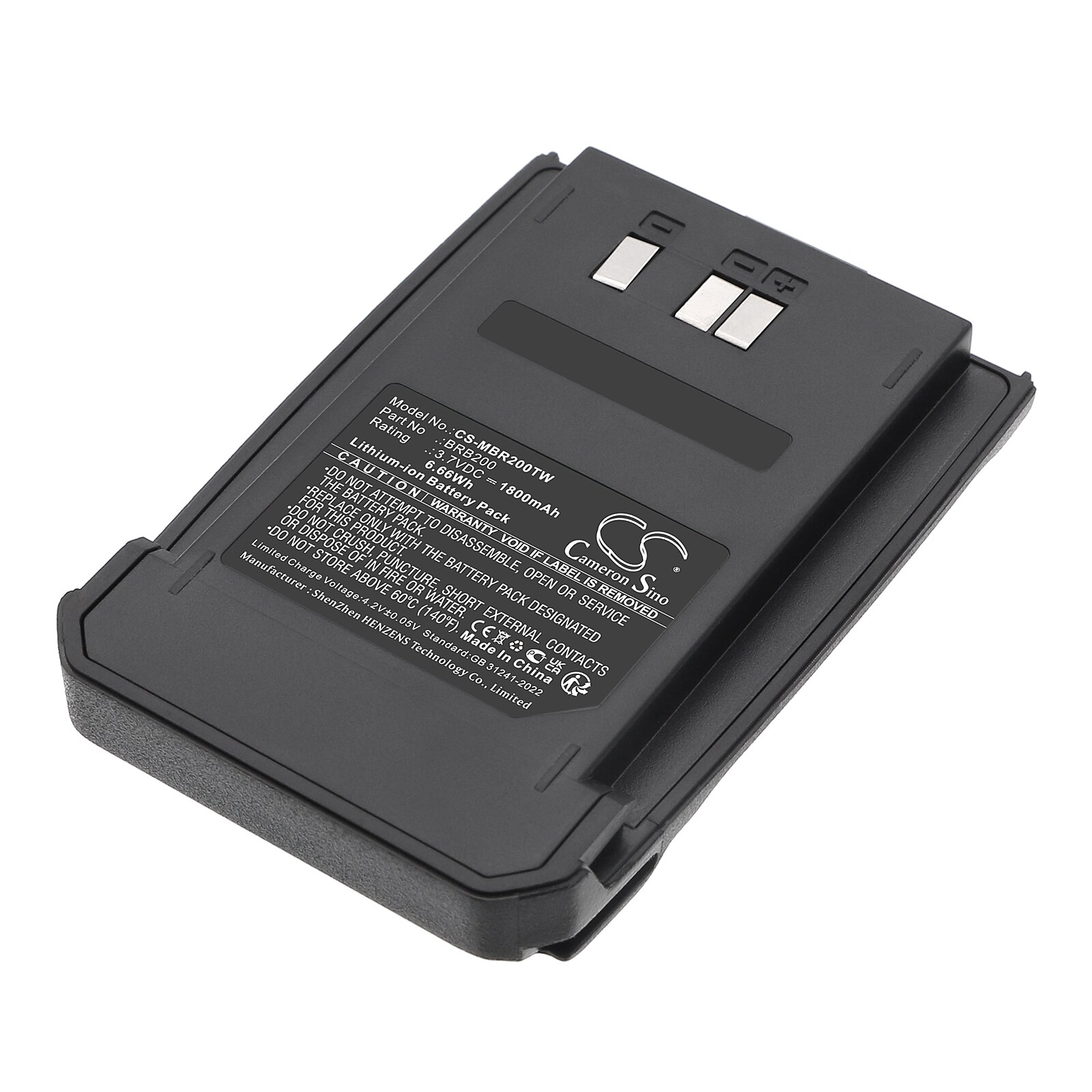 Batteri for Toveis-radio for Midland BizTalk BR200