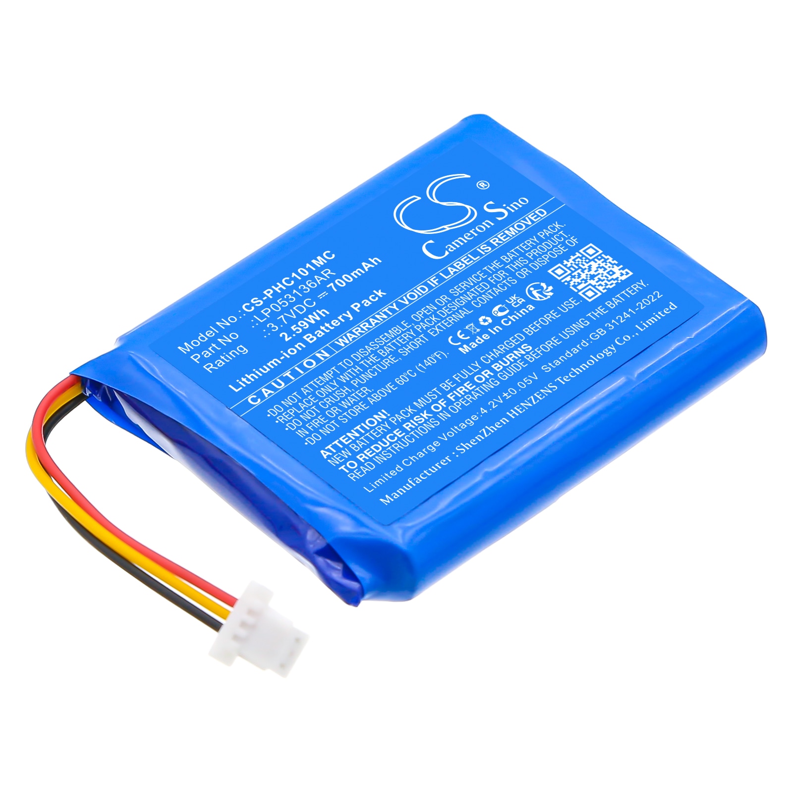 Batteri til kamera for Philips ESee CAM101BL/00