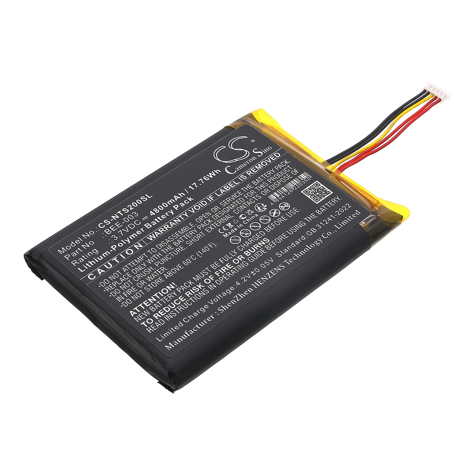 Batteri til spillkonsoll for Nintendo BEE 001, BEE-001, Switch 2