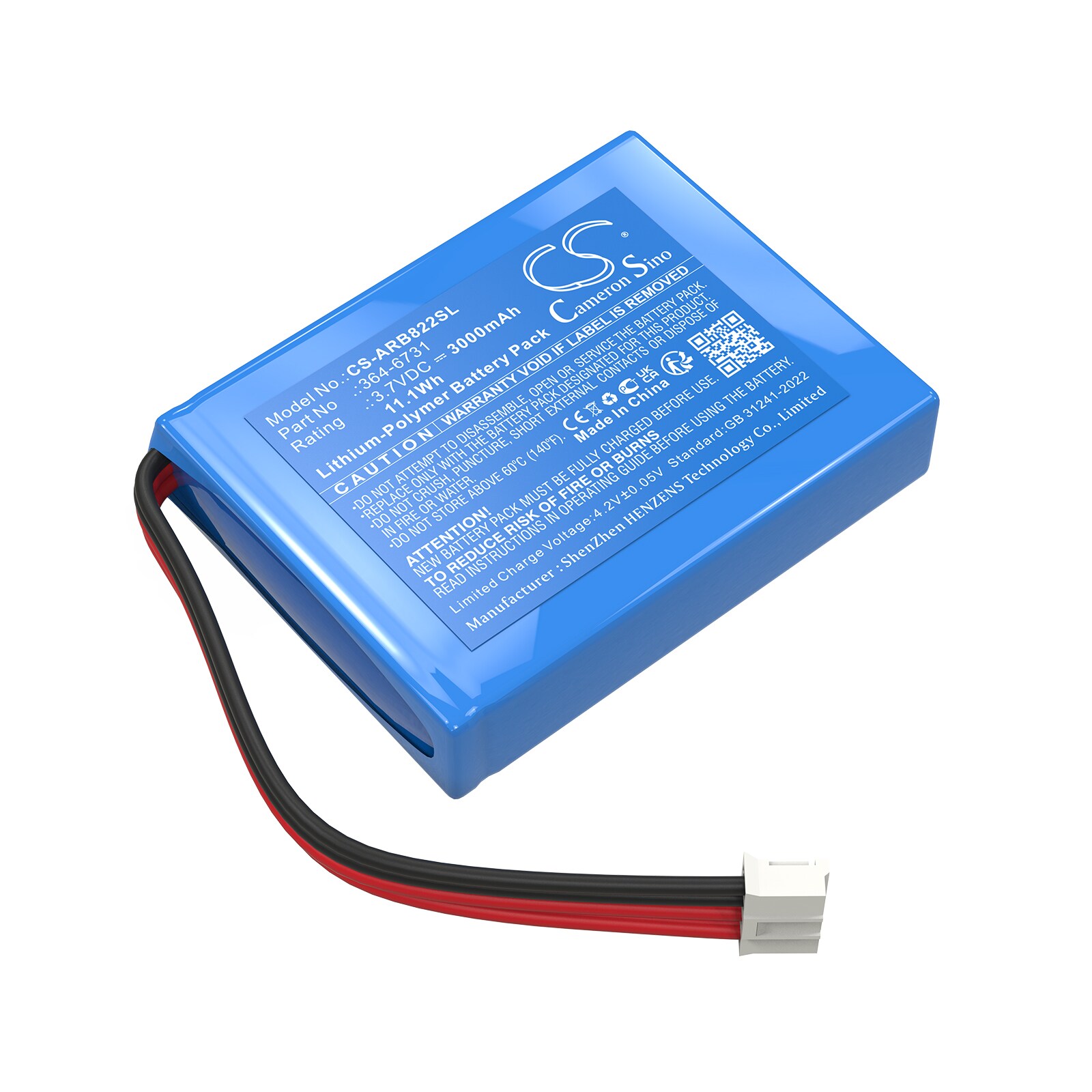 Batteri for PLC for ABB 364-6731, 3BSC760019E1, AB12G og andre.
