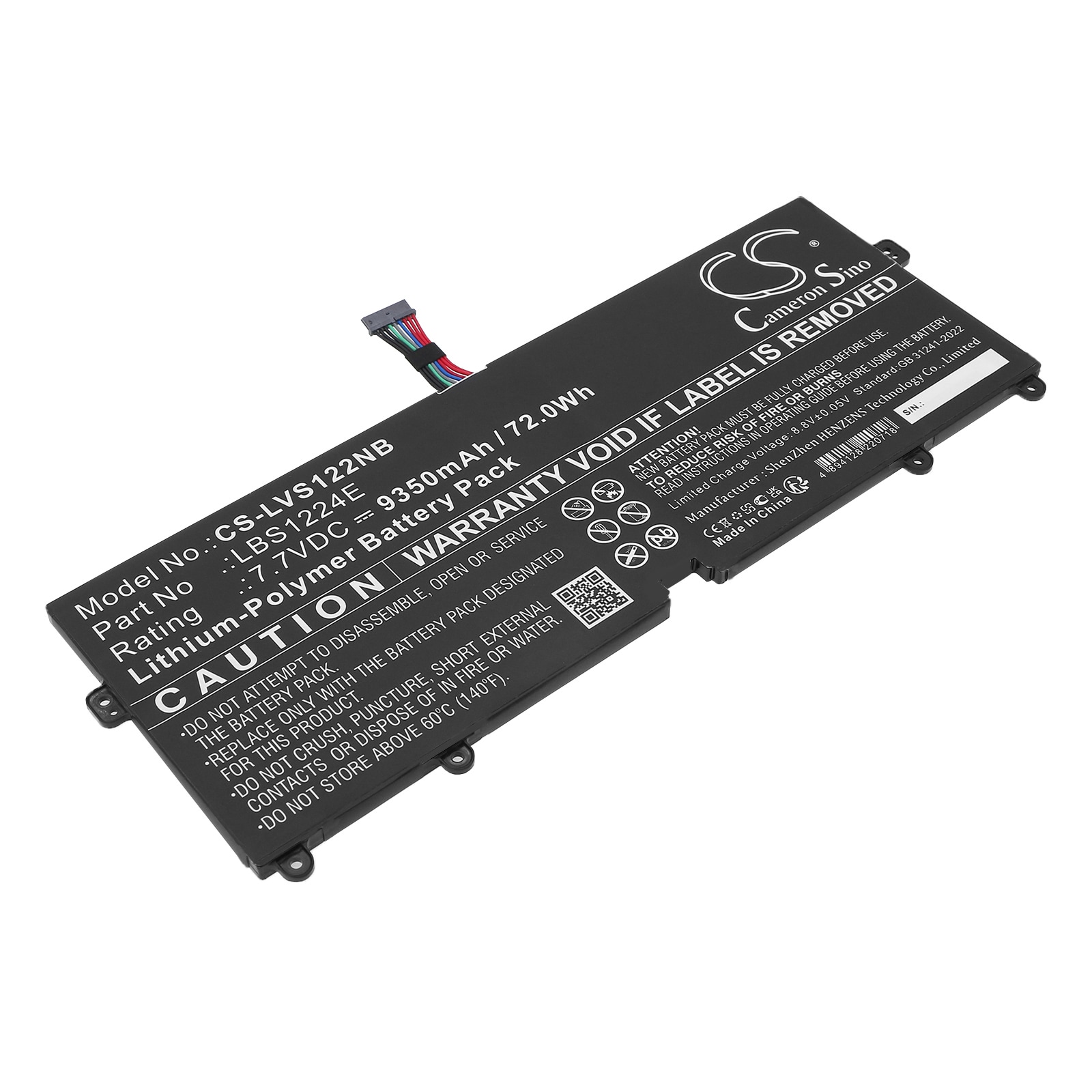 Batteri til bærbar PC for LG 13Z980, 13Z990, 13Z990-V.AA33C og andre.