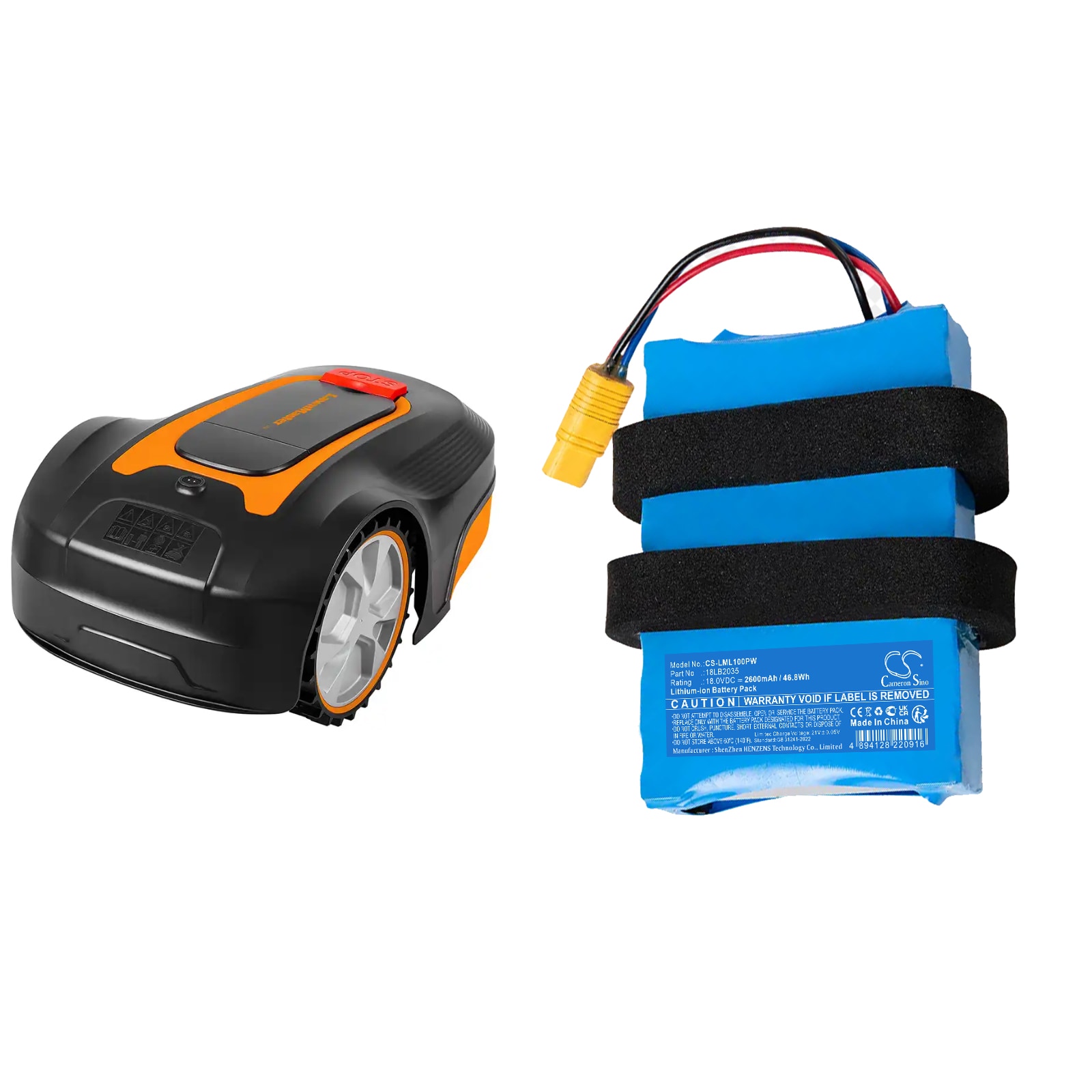 Batteri til gressklippere for LawnMaster L10, L12