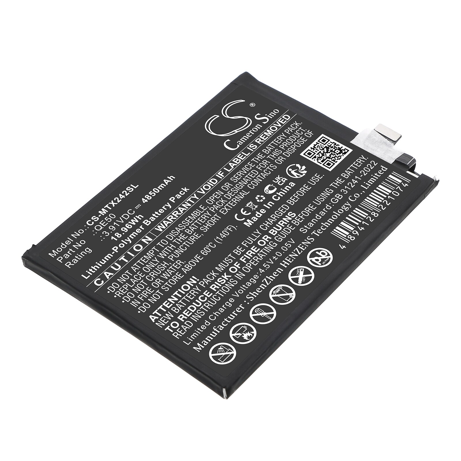 Batteri for SmartPhone, Mobil for Motorola Moto G85 5G, Moto S50 Neo 5G, XT2427 og andre.