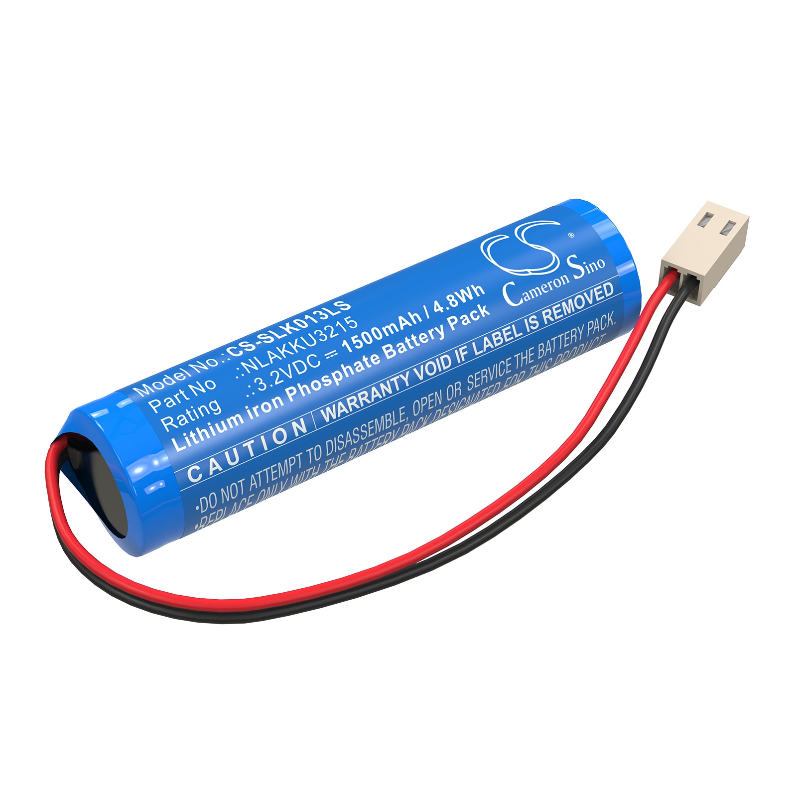 Batteri for nødlys til Schrack A3U383AT2.V2-S, A3U383AT2.V2-W, A3U383ENB-S osv.