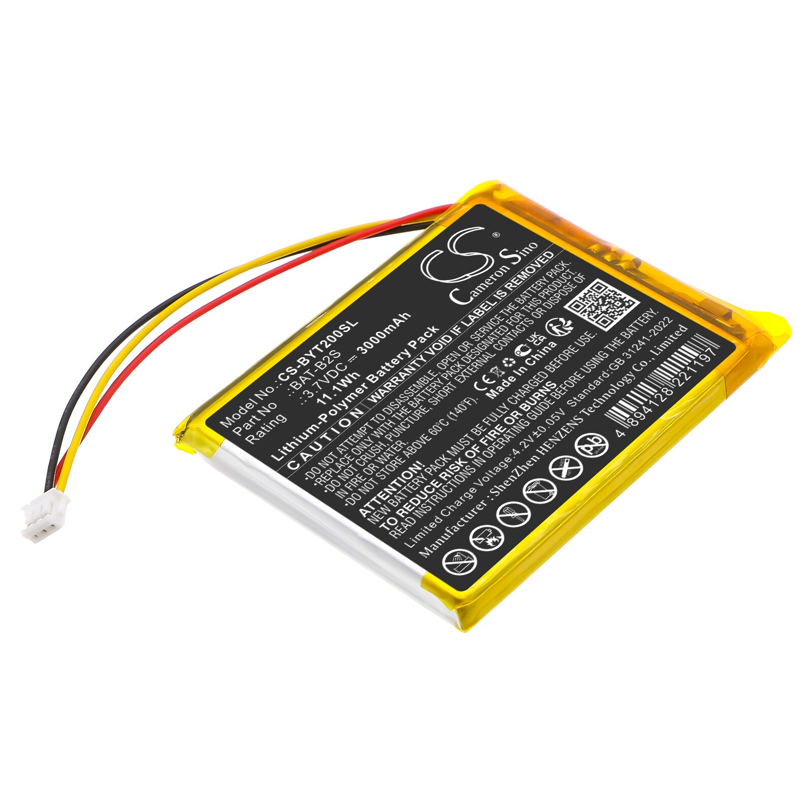 Batteri til BabyPhone for Jeeber 2K 3MP VB805, VB805PRO