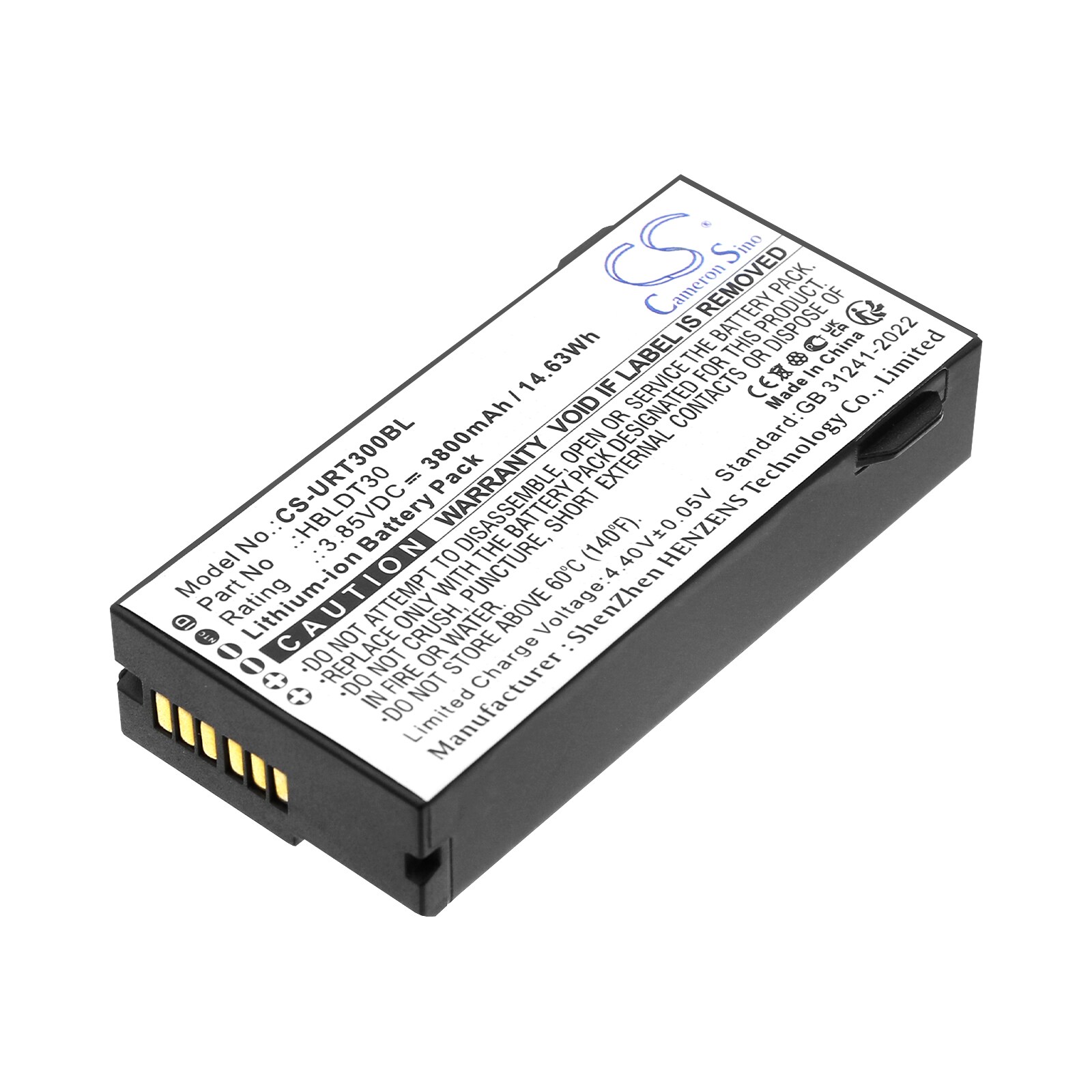 Batteri til strekkodeskanner for Urovo DT30