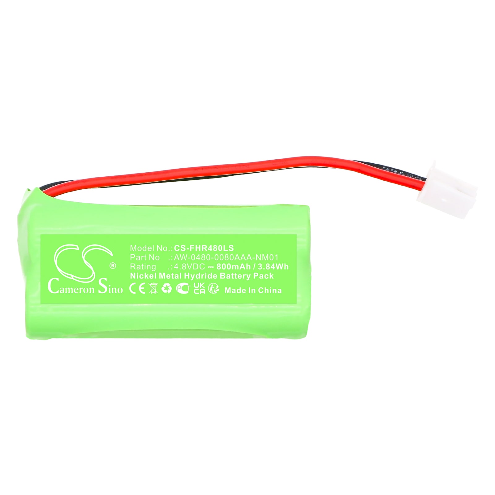 Batteri til nødlys for Fischer AW-0480-0080AAA-NM01