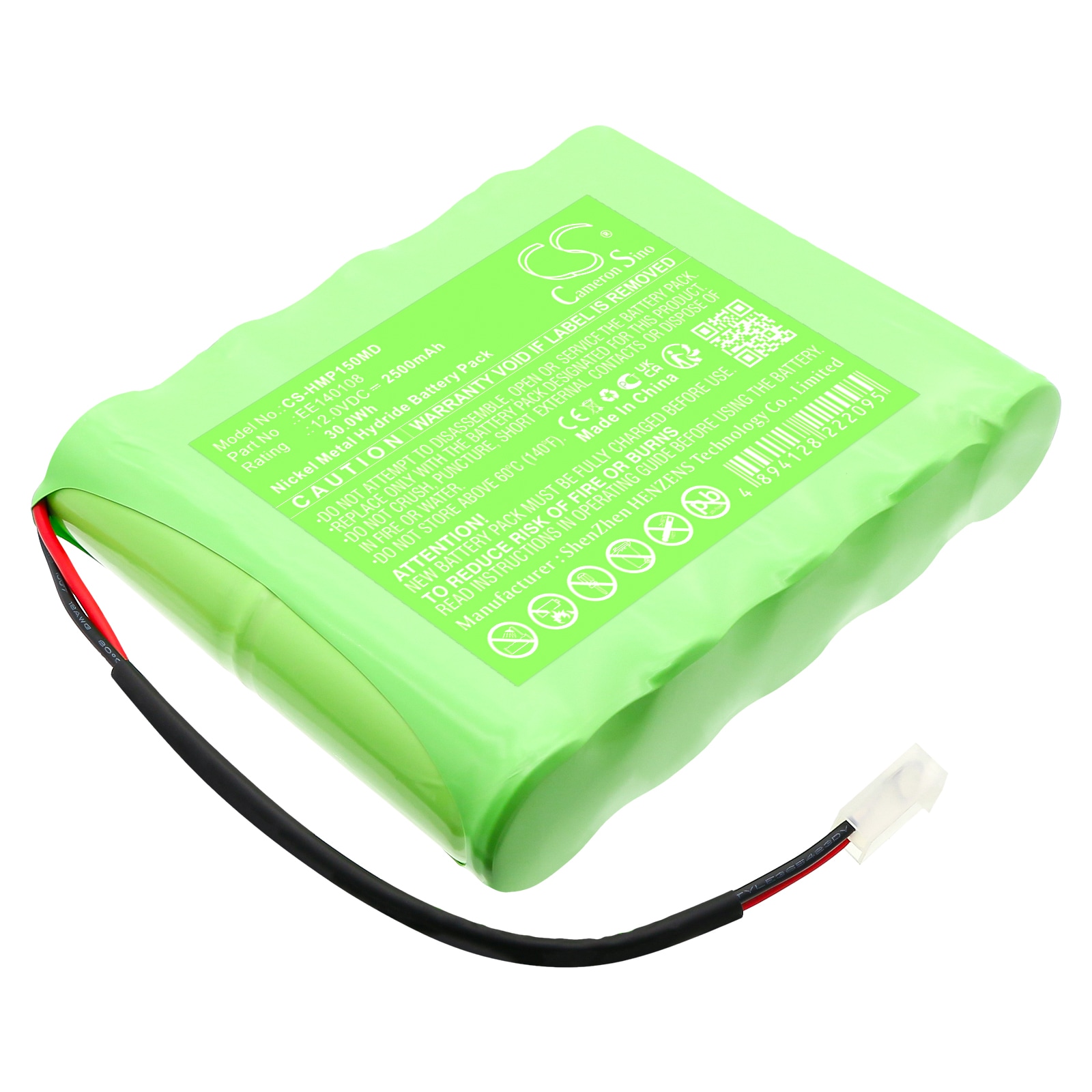 Batteri for medisinsk utstyr til HME Lifepulse Mon LP15, Lifepulse Mon LP20
