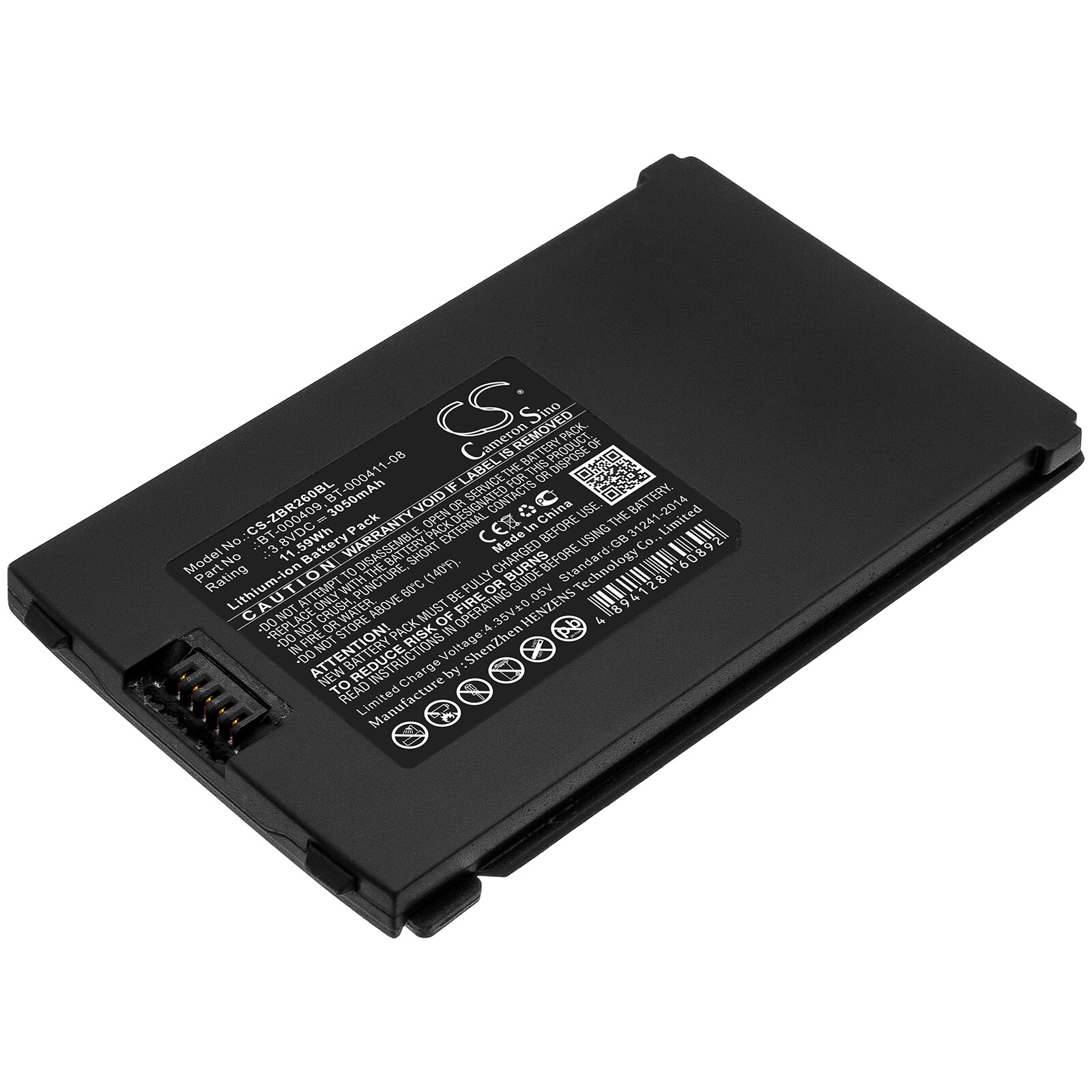 Batteri til strekkodeskanner for Zebra TC21, TC26, TC26AK osv.