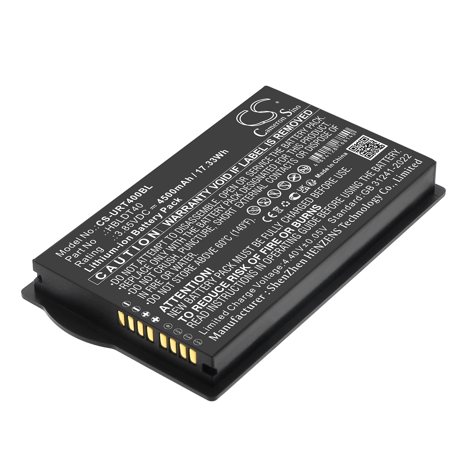 Batteri til strekkodeskanner for Urovo DT40