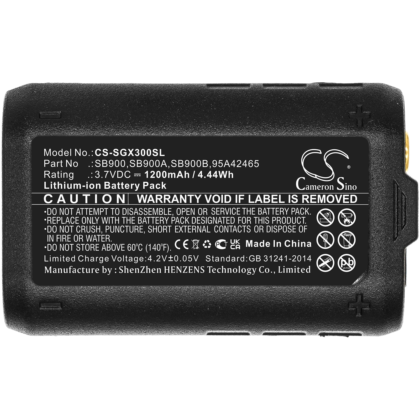 Batteri til Stage Monitor System for SHURE P9RA, P10R, UR5 og andre.