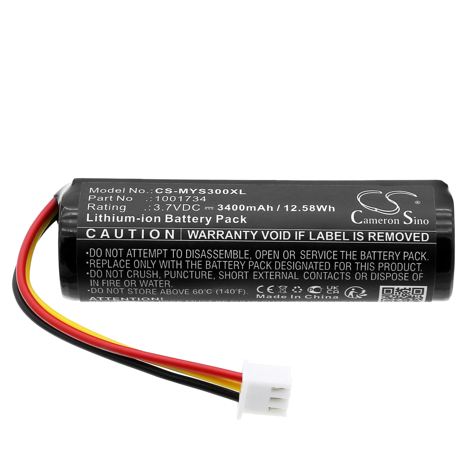 Batteri for medisinsk bruk for Envitec 1001844, MySign O O2-måler, MySign S