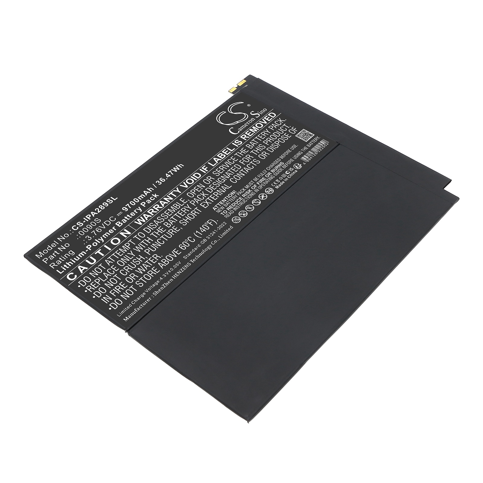 Batteri til nettbrett for Apple A2898, A2899, A2900 etc.