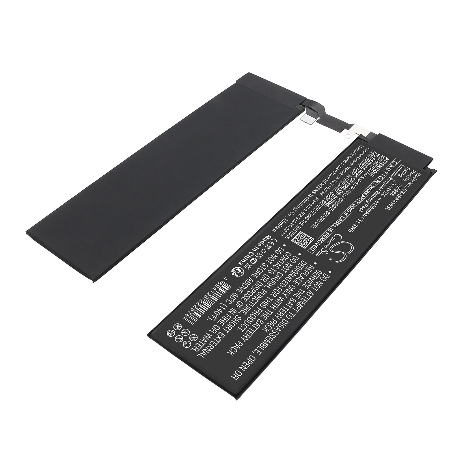 Batteri til nettbrett for Apple A2836, A2837, A3006 og andre.