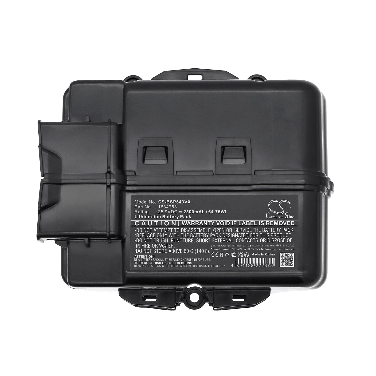 Batteri til støvsuger for Bissell 37643