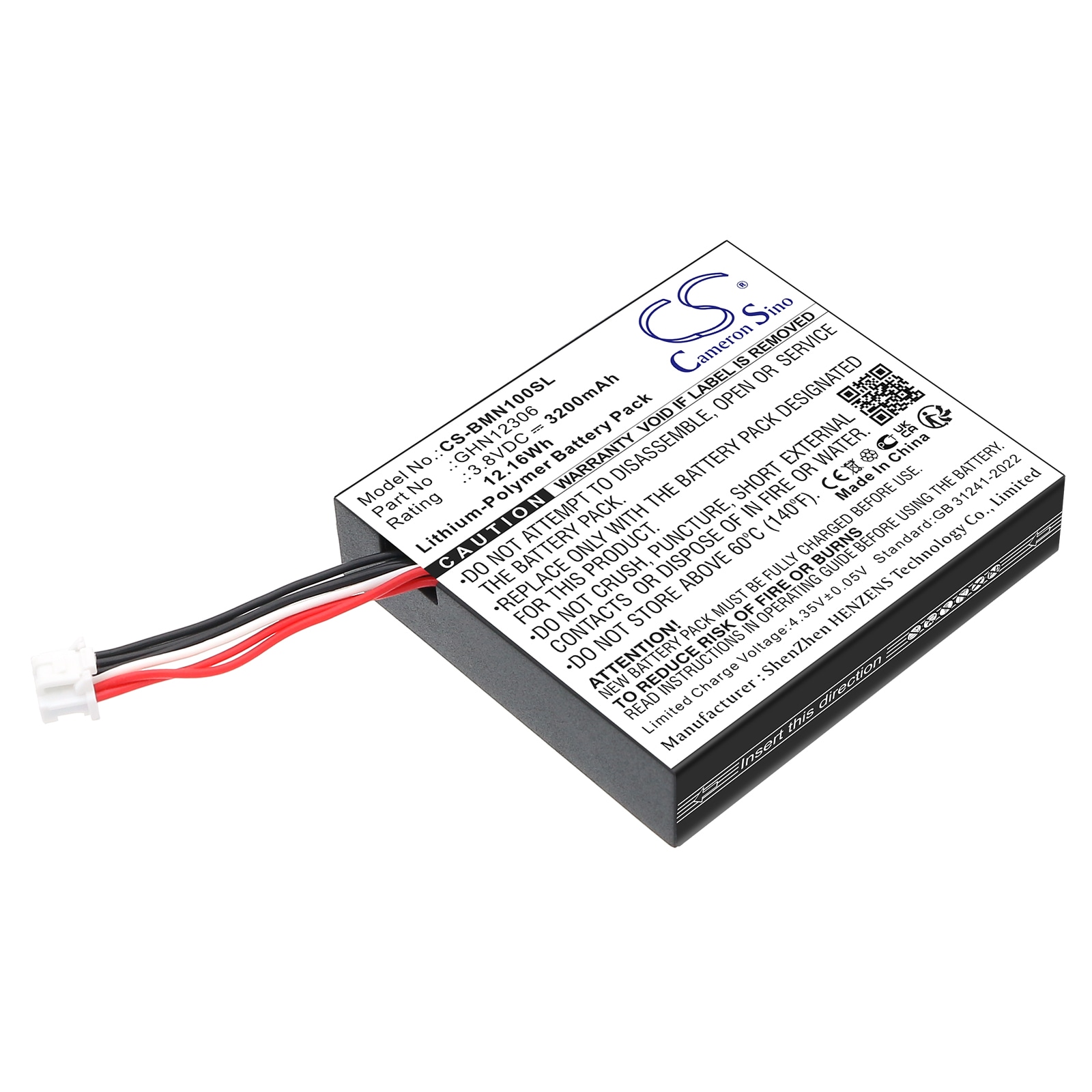 Batteri for trådløst hodesett for BMW motorsykkel N1