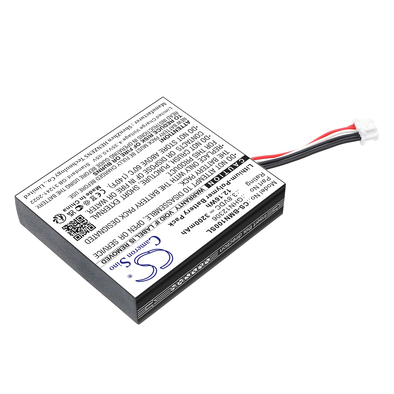Batteri for trådløst hodesett for BMW motorsykkel N1