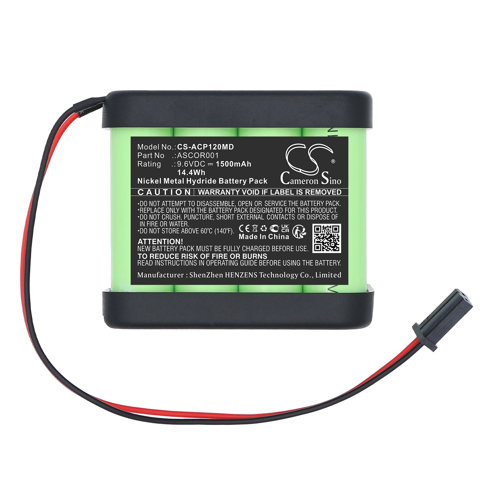 Batteri for medisinsk bruk for Ascor AP12, AP22, AP31P osv.