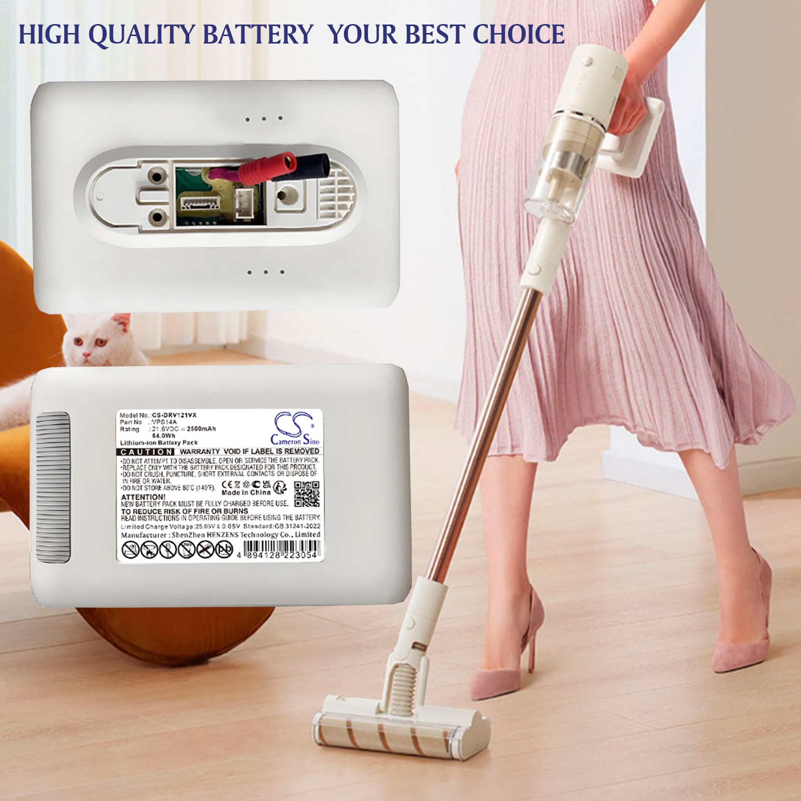 Batteri for støvsuger til Dreame V12 Slim, V11 GR