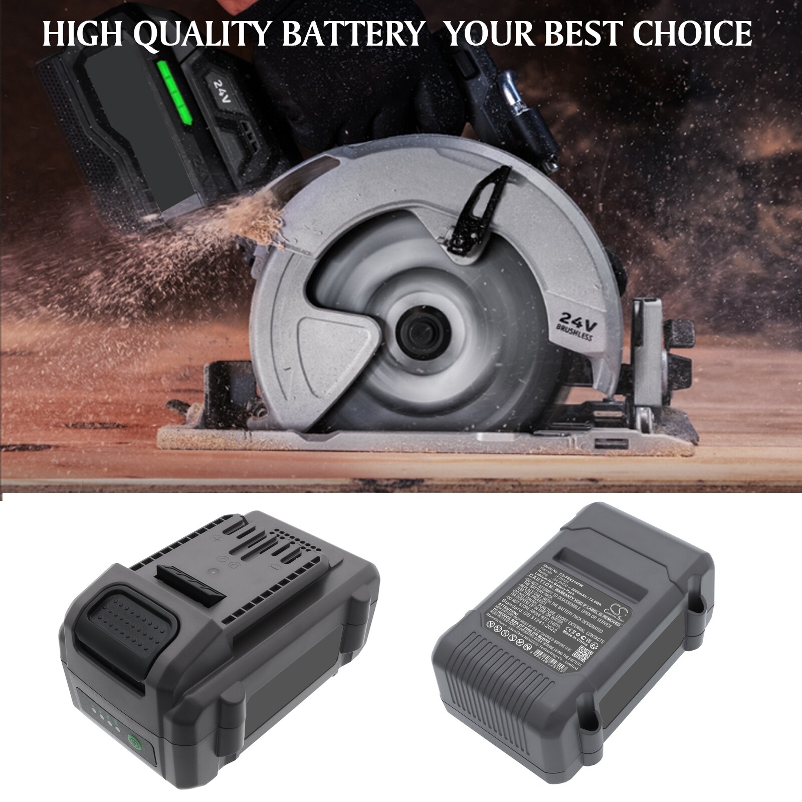 Batteri for elektroverktøy til FLEX FX2141-Z, FX2241-Z, FX3171A-Z og andre
