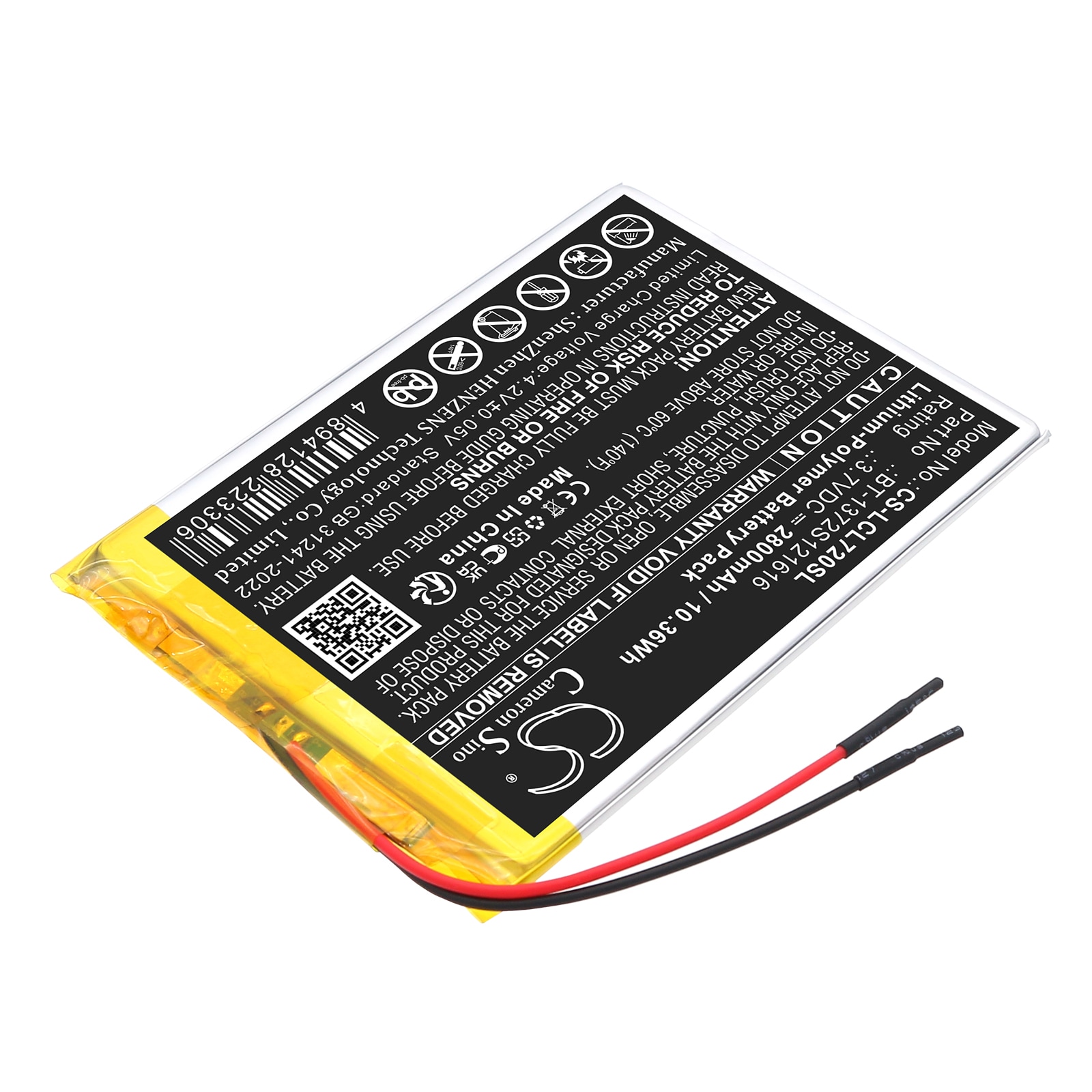 Batteri til nettbrett for Polaroid MIDS747PXE, MIDS747PXE52