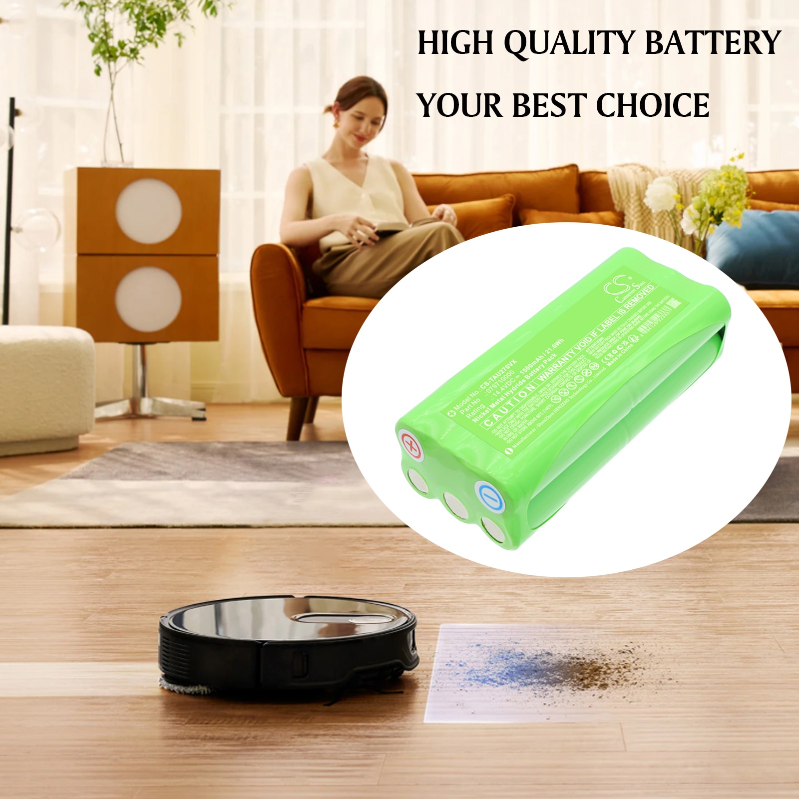 Batteri for Støvsuger til Taurus Sugeroboter Striker Slim VER. II, Striker Slim Ver II